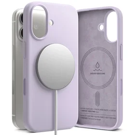 Ringke Silikoninis Magnetinis dėklas telefonui iPhone 17 - Violetinis