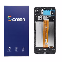 OG LCD ekranas SAMSUNG 12S A127 F/U/M OEM su rėmeliu