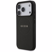 Guess Grūdėtas Žiedas Magnetinis dėklas telefonui iPhone 17 Pro - juodas