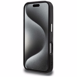Karl Lagerfeld IML leopardinis raštas magnetinis dėklas iPhone 16 Pro Max - rudas
