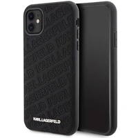 Karl Lagerfeld Quilted K Pattern dėklas telefonui iPhone 11 / Xr - juodas