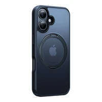 Torras Ostand Pro dėklas telefonui iPhone 16 (Juodas)