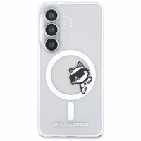Karl Lagerfeld IML Peekaboo Choupette MagSafe Dėklas for Samsung Galaxy S26 - skaidrus