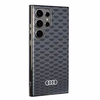 Audi IML Siuvinėjimo raštas Magnetinis dėklas telefonui S24 Ultra S928 juodas/juodas kietas dėklas AU-IMLMS24U-Q5/D3-BK