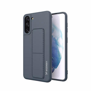 Wozinsky Kickstand Case силиконовый чехол с подставкой Samsung Galaxy S21+ 5G тёмно-синий