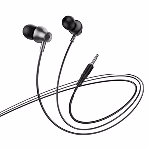 Hoco M119 laidinės ausinės su mikrofonu, 3,5 mm jungtis, juodos
