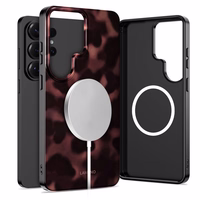 Tech-Protect Lamano MagSafe Dėklas for Samsung Galaxy S26 Ultra - rudas and juodas