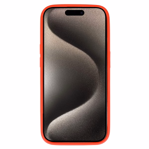 Akrilo spalvos MagSafe dėklas telefonui Iphone 16 Pro raudonas