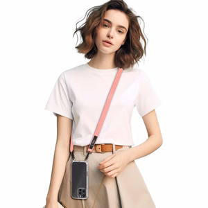 TECH-PROTECT C6S virvinis crossbody dirželis šviesiai rožinė