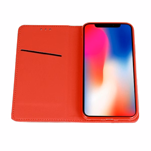 Išmanusis knygos MAGNET dėklas Samsung Galaxy S25 Edge raudonas