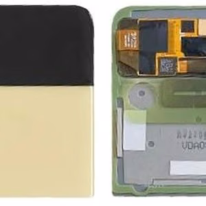 LCD ekranas Samsung F721 Z Flip4 5G su jutikliniu ekranu ir rėmu (Išorinis) Pink Gold originalus (naudotas Grade C)