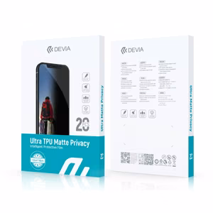 Plėvelių rinkinys karpymo mechanizmui Devia Ultra Intelligent TPU Matte Privacy 20vnt.