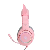 ONIKUMA K9 Pink RGB Gaming Headphones