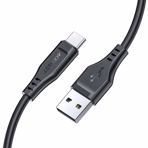 USB kabelis Acefast C3-04 USB-A to USB-C 1.2m juodas