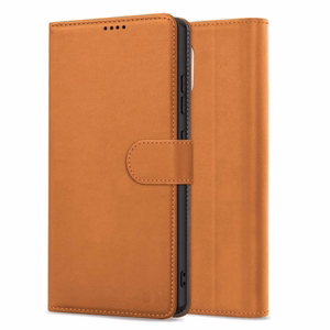 Dėklas Fancy Wallet Samsung A576 A57 5G rudas