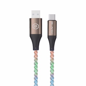Blavec Kabel Neon - USB na Typ C - QC 3.0 60W 3A 1 metre (CNE-UC3L1) luminous RGB