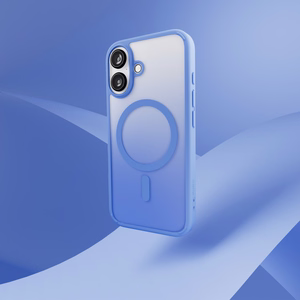Puro Gradient Magnetinis Silikoninis dėklas telefonui iPhone 16 - Mėlyna