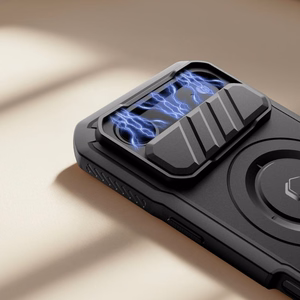 Tech-Protect Kevlar magnetinis MagSafe dėklas telefonui iPhone 17 Air - juodas