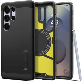 Spigen Tough Armor Magnetinis dėklas telefonui Samsung Galaxy S25 Ultra - juodas
