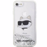 Karl Lagerfeld KLHCI8LNHCCS iPhone 7/8/SE 2020/2022 sidabrinis/sidabrinis kietas dėklas Blizgantis Choupette Galva
