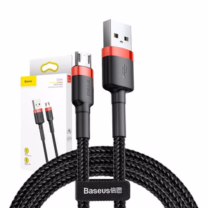 Mikro USB laidas Baseus Cafule 1,5A 2 m (raudonas/juodas)