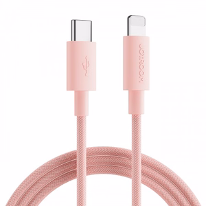 USB laidas Joyroom S-1024M13 rožinis Type-C / Lightning 100cm (iki 20W)