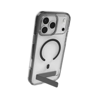 ZAGG Santa Cruz Snap KS Magnetinis dėklas telefonui su stovu iPhone 17 Pro Max – skaidrus ir juodas