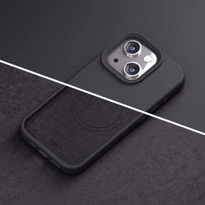 Etteri Silikoninis Mag dėklas for iPhone 15 6,1" juodas