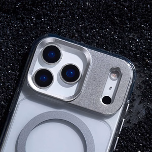 Moshi iGlaze MagSafe dėklas, skirtas iPhone 17 Pro Max, „Luna Silver“ spalvos