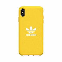 Adidas formuotas dėklas drobinis dėklas iPhone Xs Max - geltonas