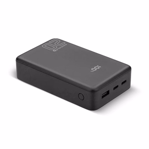 Išorinė baterija 20 000mAh, 1x USB, 2x USB-C, 20W, QC4+, LCD ekranas, juodas