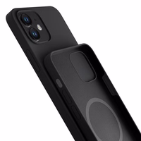 3mk silikoninis dėklas iPhone 12 / iPhone 12 Pro - juodas