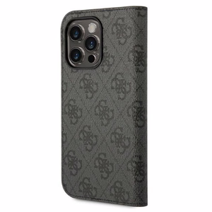 Guess GUBKP14XHG4SHK iPhone 14 Pro Max 6.7 "juoda / juoda knyga 4G Vintage Gold Logo
