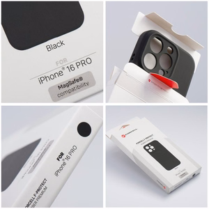 Dėklas iPhone 17 Pro Max / 18 Pro Max (žemas kameros kraštas) Forcell F-Protect Rubber Premium, suderinamas su MagSafe, juodas