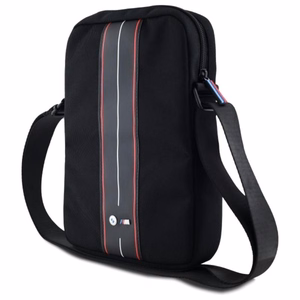 BMW Nylon Red Stripe krepšys planšetei iki 8 col., juodas