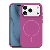 Silicone Thin Mag case for iPhone 17 Pro 6,3" fuschia