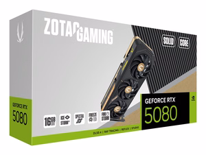 ZOTAC žaidimų GeForce RTX 5080 Solid CORE 16GB