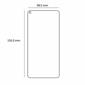 Grūdintas stiklas 2,5D Oppo A94 5G / A95 5G / F19 Pro Plus 5G / Reno 5Z / Reno 5Z 5G