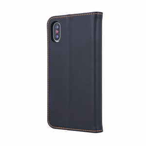 Natūralios odos "Smart Pro", skirtas "Samsung Galaxy A15 4G / A15 5G", juodos spalvos