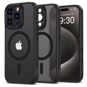 Tech-Protect MagCam Magnetinis iPhone 16 Pro dėklas - pusiau permatomas