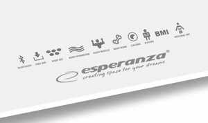 Esperanza EBS016W asmeninės svarstyklės Kvadratas Balta Elektroninės vonios svarstyklės