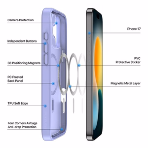 Dėklas Dux Ducis Yind Apple iPhone 17 violetinis
