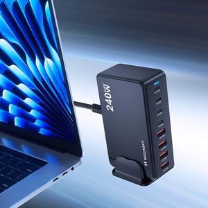 Wozinsky 240W GaN QC3 įkrovimo stotelė - juodas