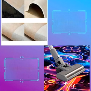 Chair protective mat gaming pattern 40 x 60 cm RC-K-1540