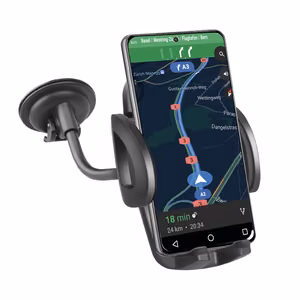 SBS TE0UCH20W Smartphone Holder for 6.8" on Glass - Black