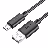 Kabelis USB A į Micro USB Hoco 2,4A 1 m X88 juodas