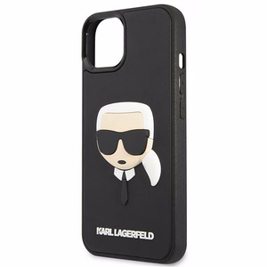 Karl Lagerfeld 3D Rubber Karl's Head dėklas iPhone 13 / 14 / 15 juodas