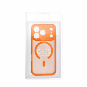 FULL MATTE MAG COVER dėklas telefonui suderinamas su Magnetiniu įkrovimu IPHONE 14 hermes oranžinė