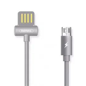 REMAX kabelis Waist Drum RC-082m - USB į Micro USB - pilkas