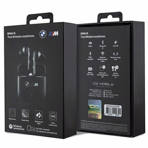 Беспроводные TWS наушники BMW M Collection Bluetooth - чёрные